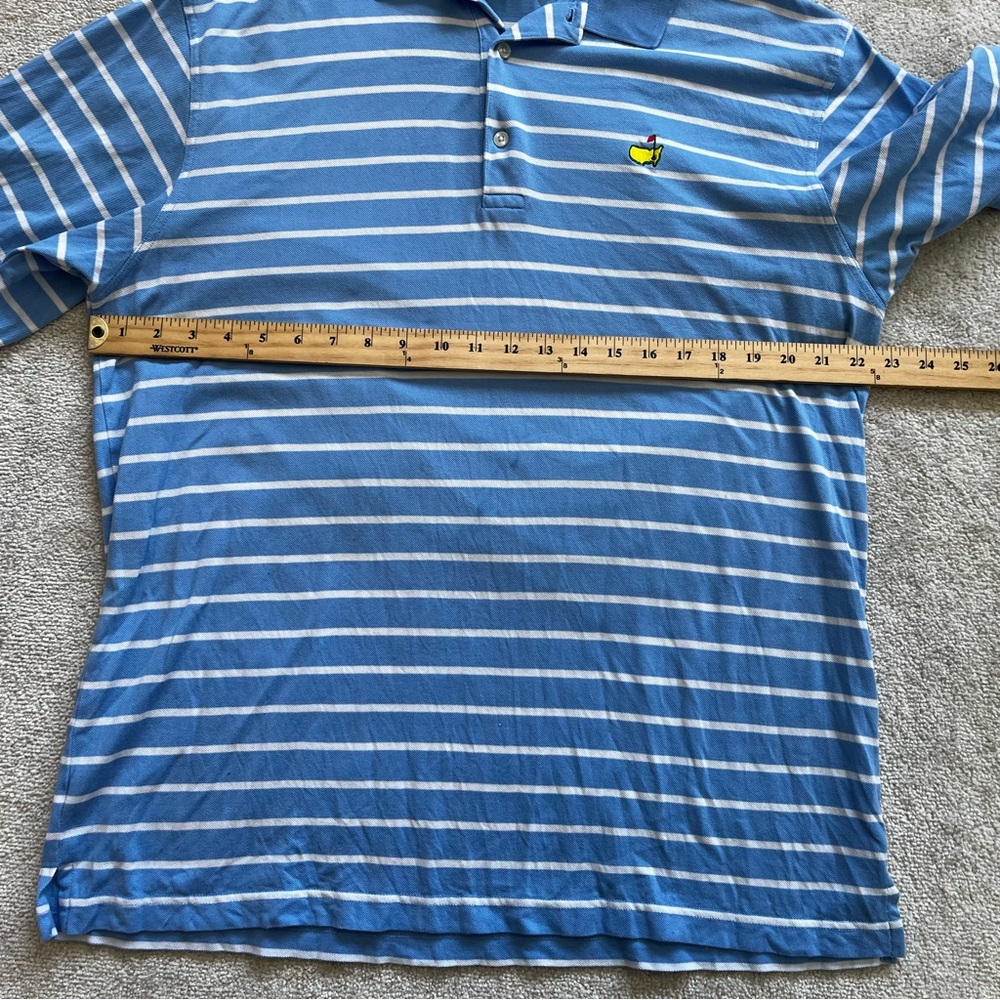 MASTERS COLLECTION 100% PIMA COTTON STRIPED POLO MENS SIZE LARGE GOLF ACTIVE - Picture 6 of 8